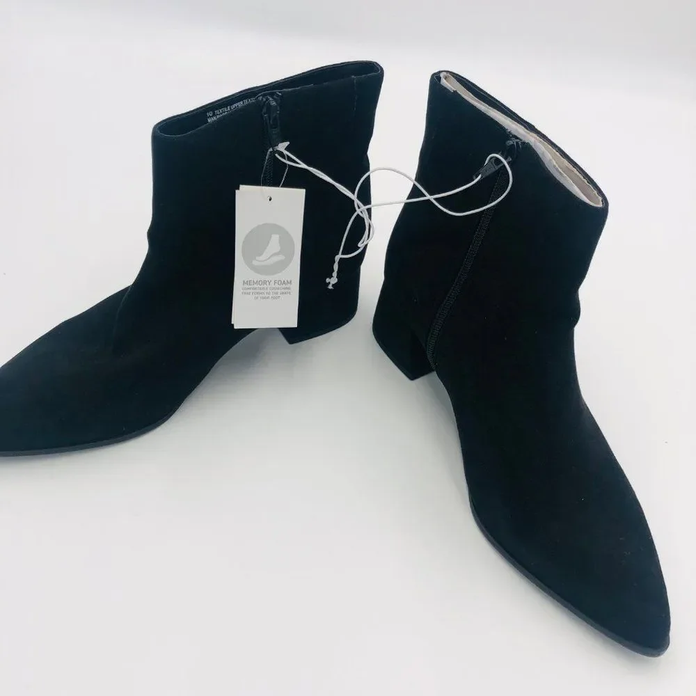 Brand New A New Day Black Mid‎ Heel Pointed Toe Side For Women Size 10